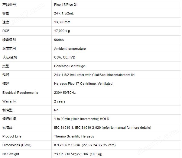 什么是赛默飞ThermoMirco21R离心机